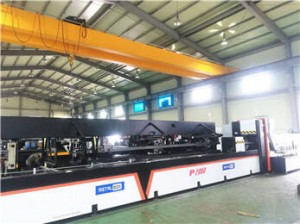 metal tube laser cutting P2060A in Korea customer side